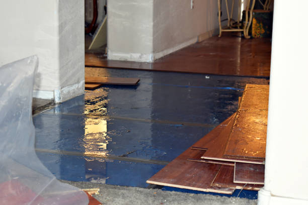 Professional Flood Damage Restoration technician working in Victoria, TX